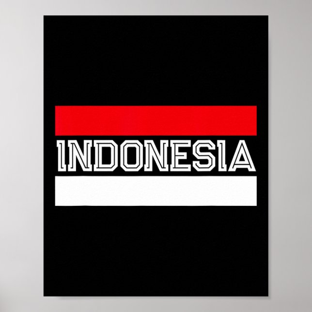 Póster Día de la Independencia de la Bandera en Indonesia (Frente)