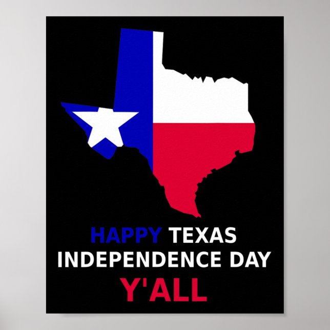 Póster Día de la Independencia de Texas (Frente)