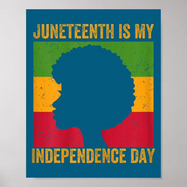 Póster Día de la independencia del juneteenth de las muje (Frente)