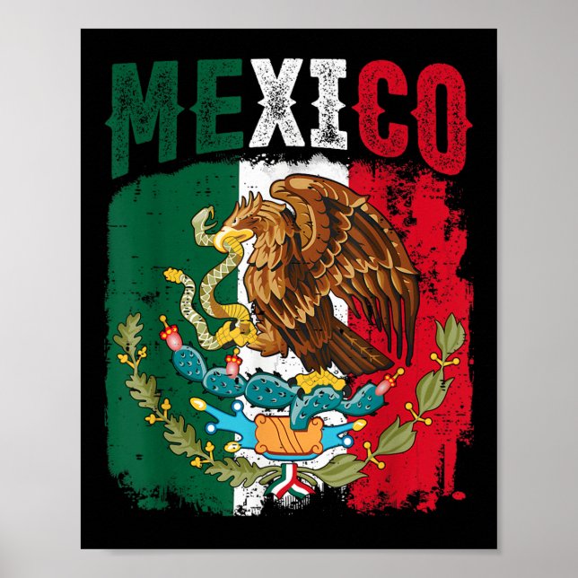 Póster Día de la Independencia Mexicana Viva la Niña (Frente)