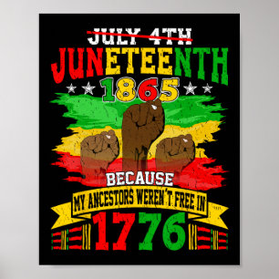 Póster Día de la Independencia Mujeres Hombres Gráfico de