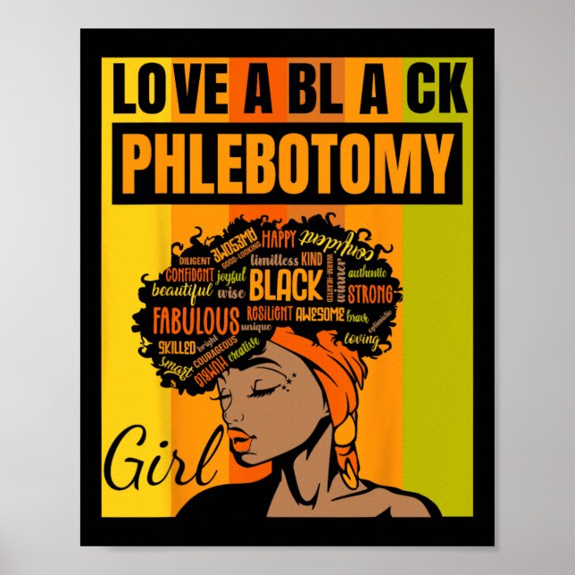 Póster Día de la Independencia Negra - Amo a una flebotom (Frente)