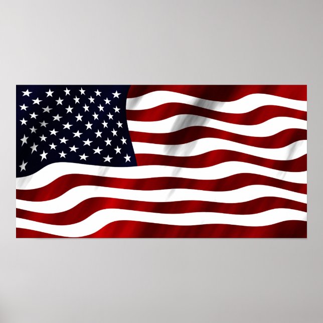 Póster Día de la Independencia Patriótica de la Bandera d (Frente)