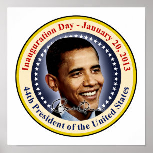 Póster Día de la investidura del presidente Obama