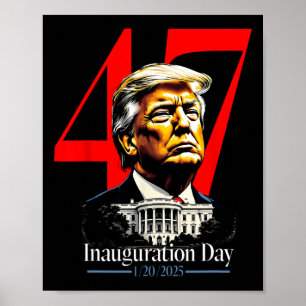 Póster Día de la investidura del presidente Trump 2025 