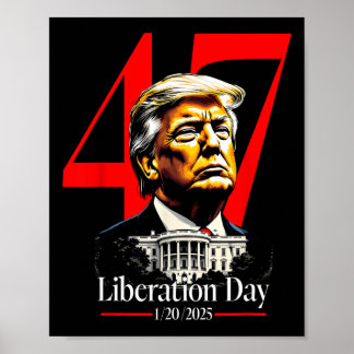Póster Día de la Liberación del Presidente Trump Inaugura