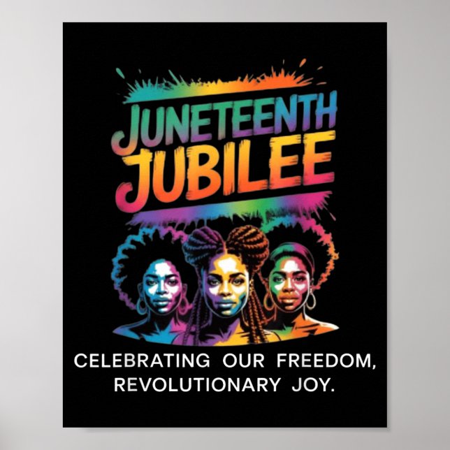Póster Día de la libertad del jubileo de Juneteenth afroa (Frente)