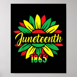 Póster Día de la Libertad Junio Afroamericano Juneteenth 