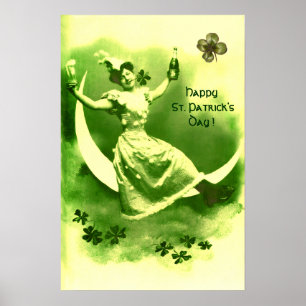 PÓSTER DÍA DE LA LUNA DE SAN PATRICK CON SOMBRAS