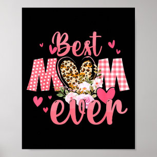 Póster día de la madre camiseta de mamá de hija mujeres m