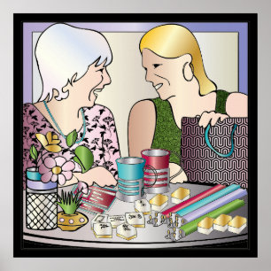 Póster Día de la Madre de Mah Jongg