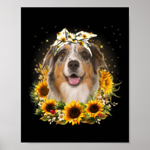 Póster Día de la Madre de perro pastor de Sunflower Austr