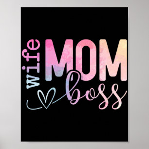 Póster Día de la Madre divertido de Mamá Boss