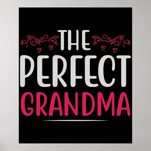 Póster Día de la Madre - La abuela perfecta (Frente)
