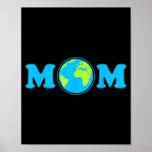 Póster Día de la madre tierra 22 de abril salvar el plane