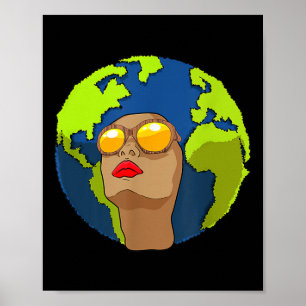Póster Día de la Madre Tierra Día de los Niños Niños Homb