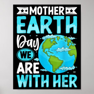 Póster Día de la Madre Tierra Estamos Con Su Pro Medioamb