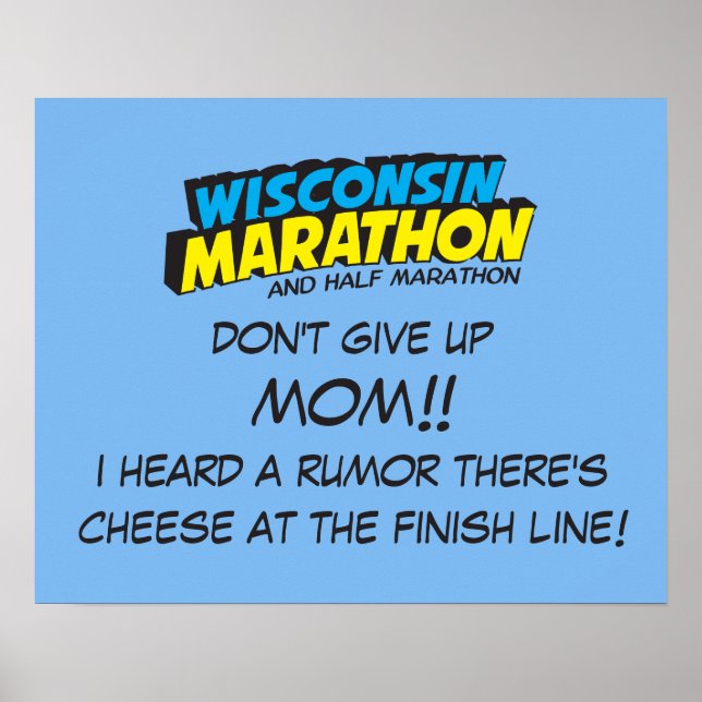 Póster Día de la Maratón de Wisconsin (Frente)