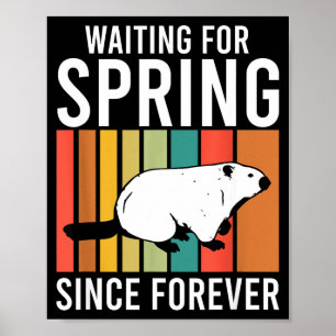 Póster Día de la Marmota 2024 Entusiasta 2 de Febrero Div