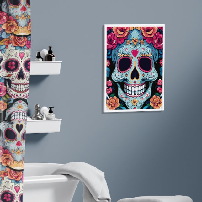 Póster Día de la Muerte del Cráneo de Azúcar en México (Subido por el creador)