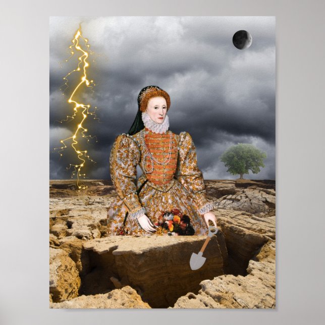 Póster Día de la muerte Elizabeth I (Frente)