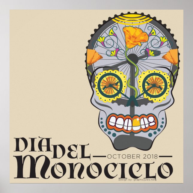 Póster DÍA DE LA MUERTE MUNI poster DEL EVENTO OCT 2018 (Frente)