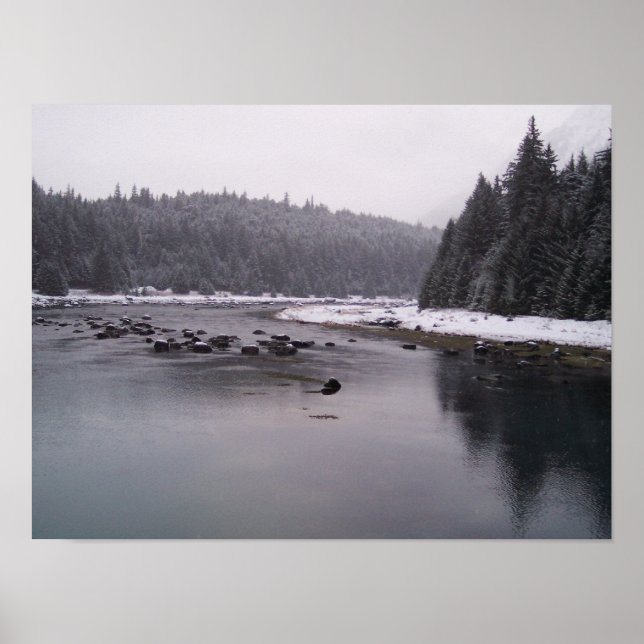 Póster Día de la Nieve en el río Chilkoot (Frente)