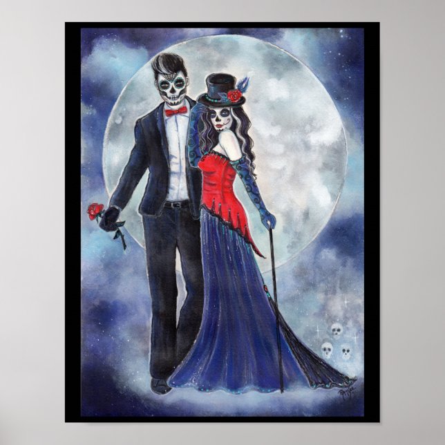 Póster Día de la pareja muerta poster por Renee Lavoie (Frente)