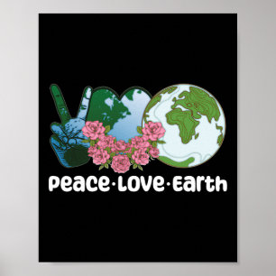 Póster Día de la Paz Amor Tierra 1