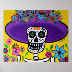 PÓSTER DÍA DE LA PINTURA DE LA CATRINA MUERTA