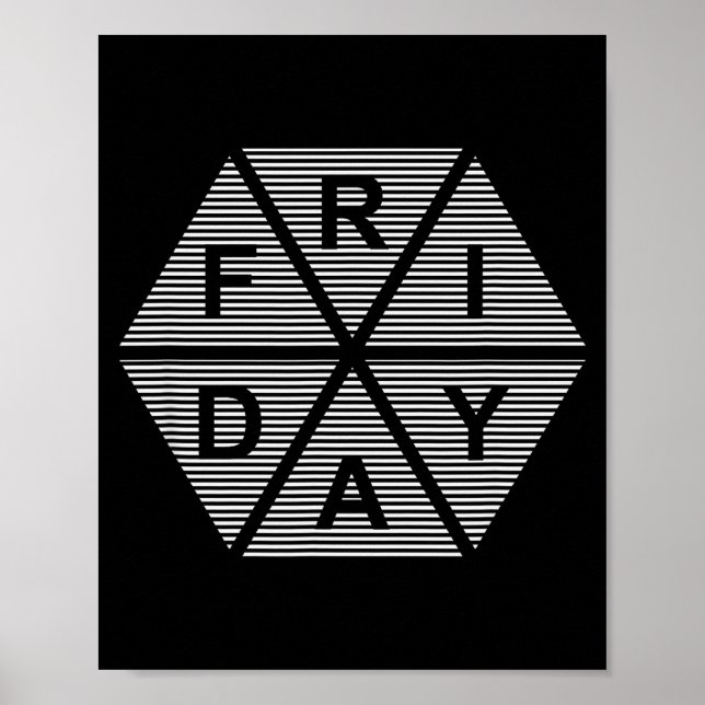 Póster Día de la semana viernes  (Frente)