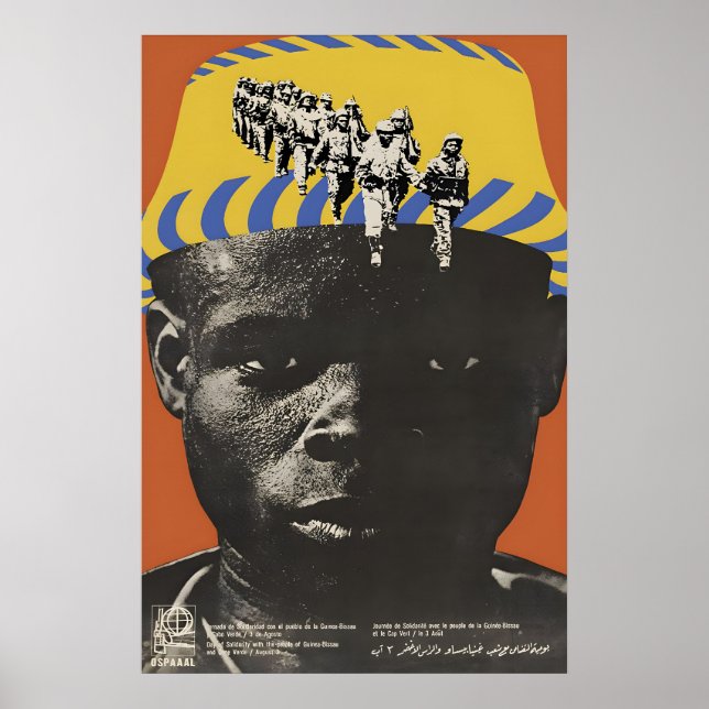 Póster Día de la Solidaridad con el cartel de OSPAAAL (Frente)