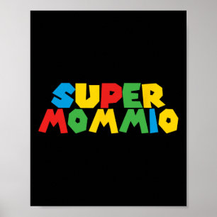 Póster Día de la Supermujer - Jugadora Mamá Para Madres D