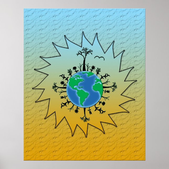 Póster Día de la Tierra (Frente)