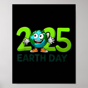 Póster Día de la Tierra 2025 Divertido Día de la Tierra N
