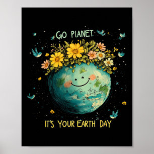 Póster Día de la Tierra 2025 Go Planeti T's Your Earth Da