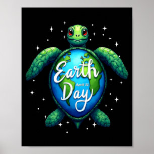 Póster Día de la Tierra 2025 Restaurar Tierra Mar Día de 
