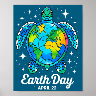 Póster Día de la Tierra 2026 restaurar tierra mar día de