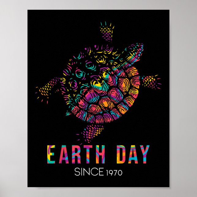 Póster Día de la Tierra de la Protección Ambiental de la  (Frente)