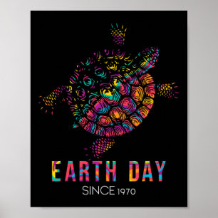 Póster Día de la Tierra de la Protección Ambiental de la 