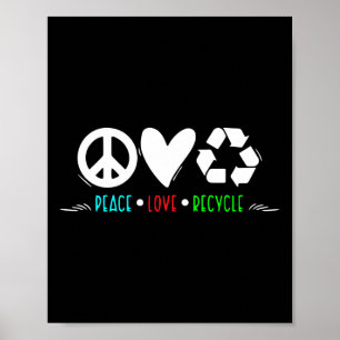 Póster Día de la Tierra del Reciclaje - Reciclaje