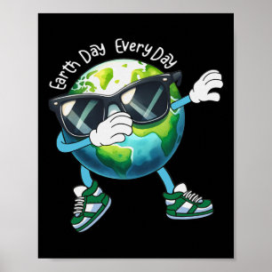 Póster Día de la Tierra Divertido Divertido Día de la Tie