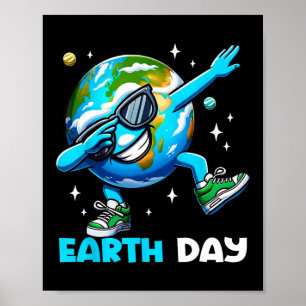 Póster Día de la Tierra - Niños Dab Earth Day divertidos