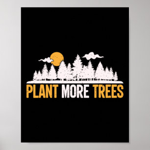 Póster Día de la Tierra - Plantar más árboles abraza árbo