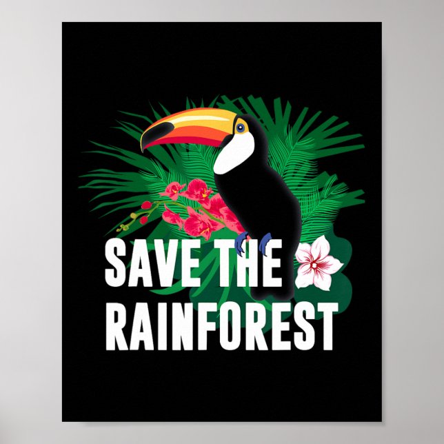 Póster Día de la Tierra Salvemos la Selva (Frente)