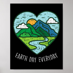 Póster Día de la Tierra Todos Los Días 22 De Abril Gif Am