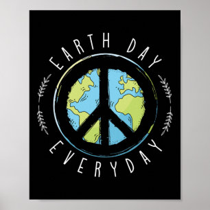 Póster Día de la Tierra Todos los Días de la Tierra