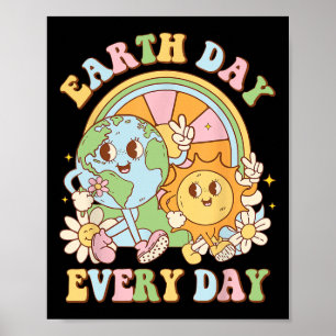 Póster Día de la Tierra Todos los Días Día Planeta Día de