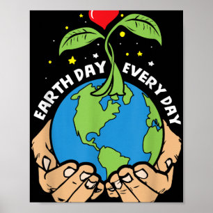 Póster Día de la Tierra Todos los Días - Huelga y Campo C