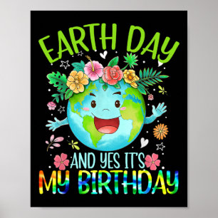 Póster Día de la Tierra y sí, es mi tierra divertida en m